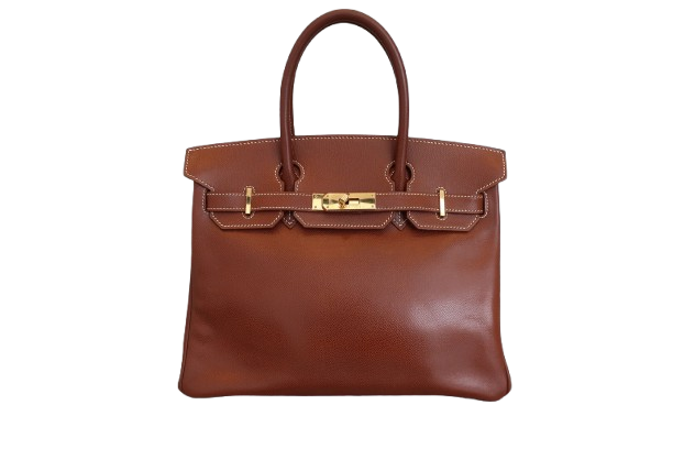 Hermes Birkin Handbag Brown Veau Grain Lisse with Gold Hardware 30 - image 1