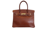 Hermes Birkin Handbag Brown Veau Grain Lisse with Gold Hardware 30 - image 1