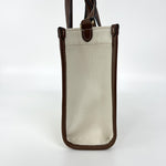 Burberry Freya Shopping Tote Canvas with Leather Mini - image 4