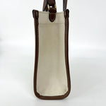 Burberry Freya Shopping Tote Canvas with Leather Mini - image 5