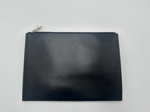 Saint Laurent Zip Pouch Leather Medium