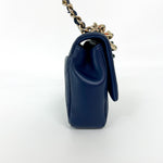 Chanel Resin Chain Top Handle Flap Bag Quilted Lambskin Small - image 4