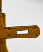 Hermes Kelly 32 Graine Couchevel Yellow leather 28 - image 10