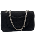 Chanel Timeless - Classic Double Flap Bag Quilted Jersey Medium - image 2