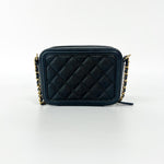 Chanel Filigree Vanity Case Quilted Caviar Small - image 3