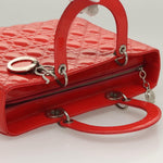 Christian Dior Vintage Lady Dior Patent Noir Cuir Vernis - image 6