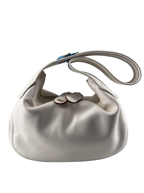 Valentino Garavani Ruffle Shoulder Bag Leather Large