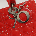 Christian Dior Vintage Lady Dior Patent Noir Cuir Vernis - image 15