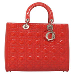 Christian Dior Vintage Lady Dior Patent Noir Cuir Vernis - image 2