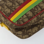 Christian Dior Vintage Rasta Crossbody Bag Diorissimo Canvas - image 9
