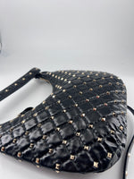 Valentino Garavani Rockstud Bow Double Zip Wristlet Clutch Leather Small - image 6