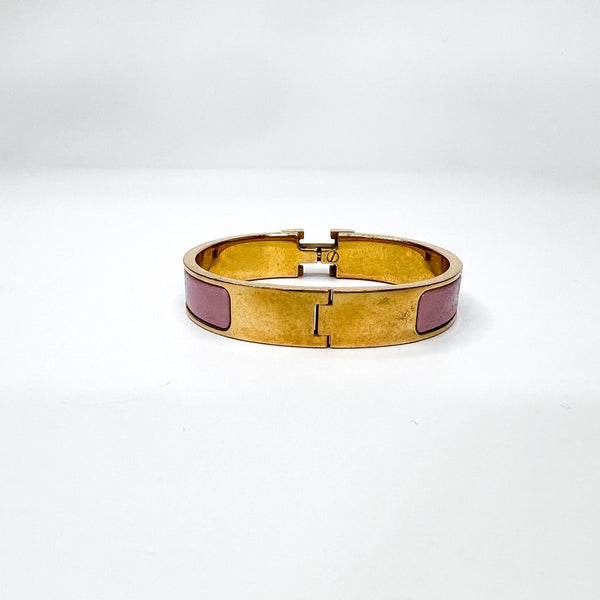 Hermes Clic H Bracelet Printed Enamel Narrow