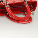 Christian Dior Vintage Lady Dior Patent Noir Cuir Vernis - image 7