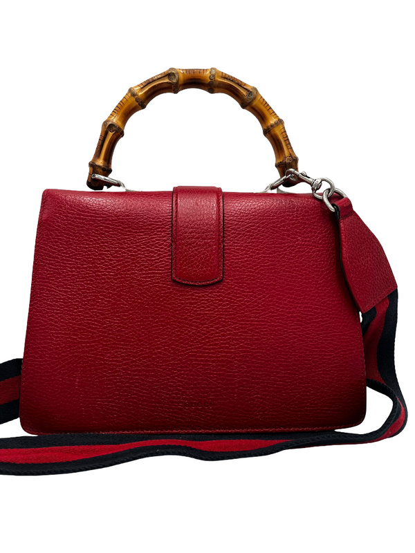 Gucci Dionysus Bamboo Top Handle Bag Leather Medium