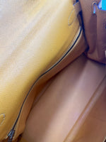 Hermes Kelly 32 Graine Couchevel Yellow leather 28 - image 7