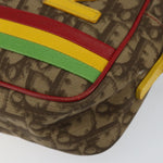 Christian Dior Vintage Rasta Crossbody Bag Diorissimo Canvas - image 10