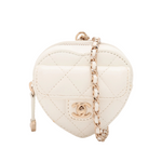 Chanel CC in Love Heart Clutch with Chain Quilted Lambskin - image 1