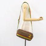 Christian Dior Vintage Rasta Crossbody Bag Diorissimo Canvas - image 15