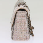 Chanel Classic Flap Clutch with Chain Tweed - image 4