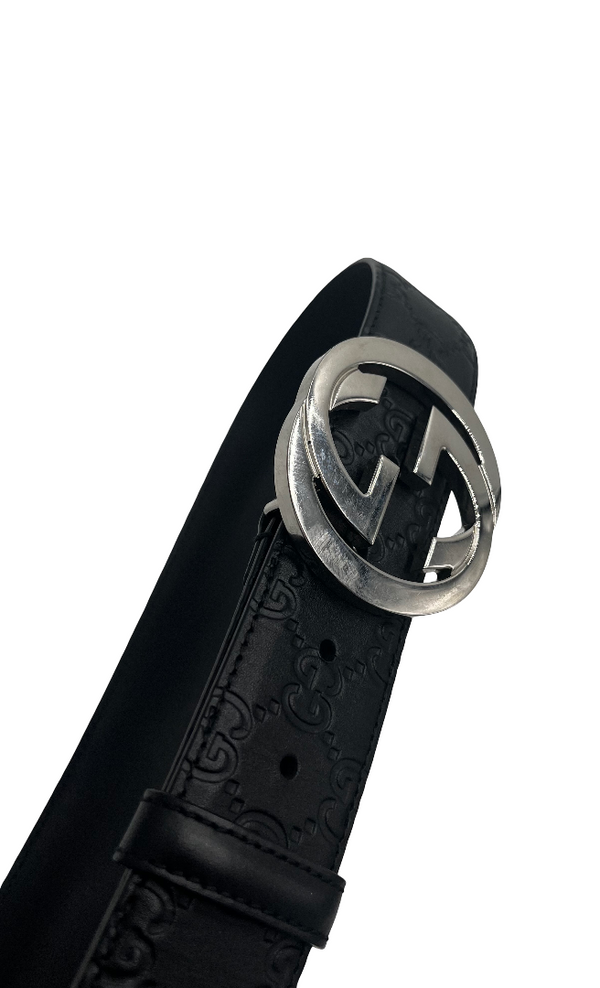 Gucci Interlocking G Belt (Outlet) Leather Medium