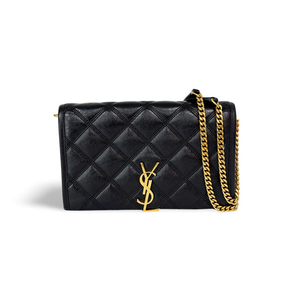 Saint Laurent Becky Shoulder Bag Quilted Leather Small - image 1