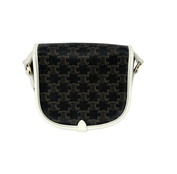 Celine Folco Bag Triomphe Coated Canvas Medium