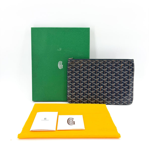 Goyard Senat Zip Pouch Coated Canvas MM