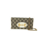 Gucci Horsebit 1955 Wallet Canvas and Leather - image 1