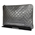 Chanel iPad Pouch Quilted Lambskin Large - image 1