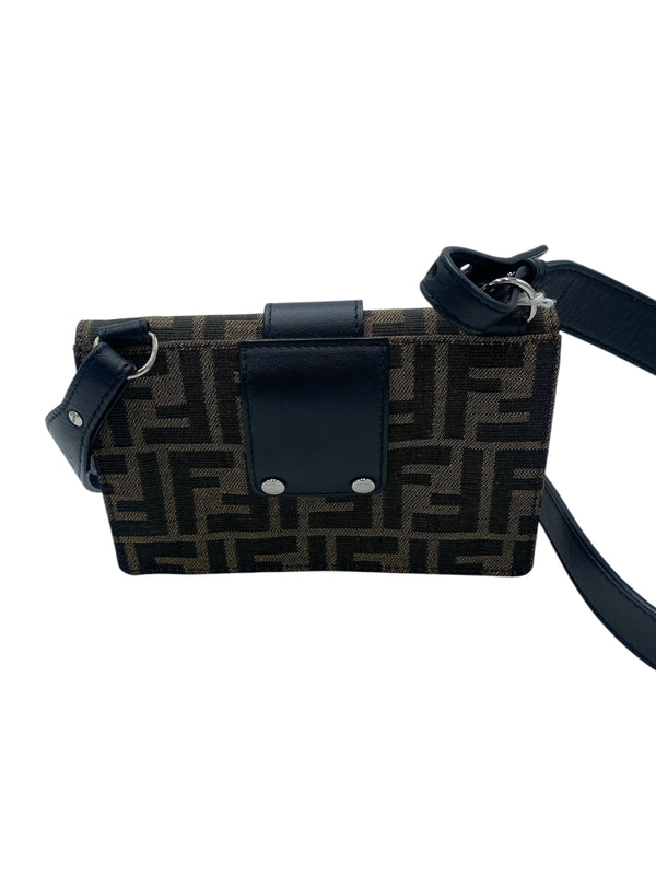 Fendi Flap Crossbody Bag Zucca Canvas Small