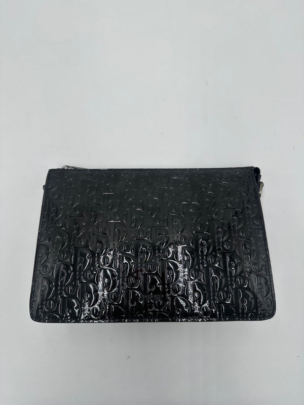 Christian Dior Zip Pouch Leather Small