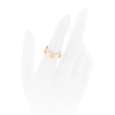 18K Pink Gold 5.5mm LOVE Ring 53 6.5