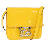 Fendi Curligraphy Shoulder Enamel Yellow Silver small - image 1