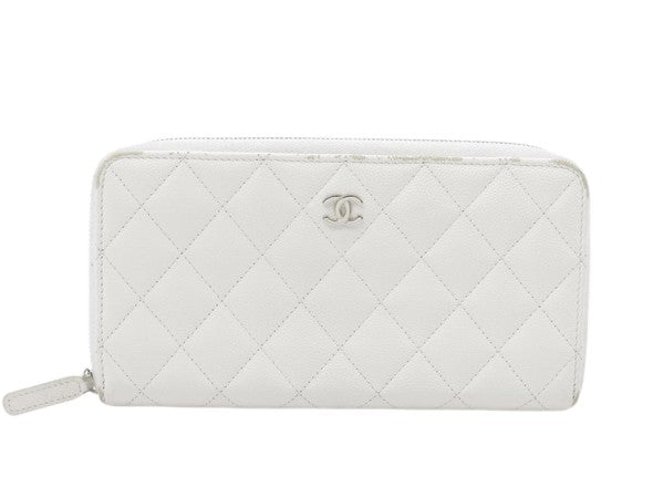 Chanel Trifold Flap Wallet Quilted Caviar Small - image 1