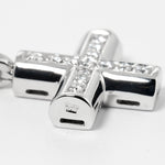Bvlgari Croce Pendant Necklace 18K White Gold and Pave Diamonds - image 6