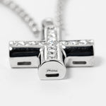 Bvlgari Croce Pendant Necklace 18K White Gold and Pave Diamonds - image 4