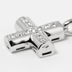 Bvlgari Croce Pendant Necklace 18K White Gold and Pave Diamonds - image 7