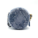 Chanel Round Clutch with Chain Sequins Mini - image 2