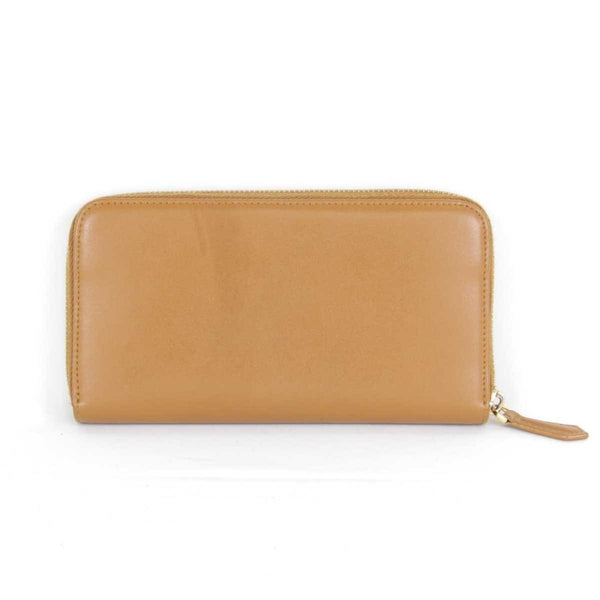 Fendi Dotcom Zip Around Wallet Leather Long