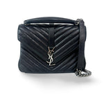 Saint Laurent Classic Monogram College Bag Matelasse Chevron Leather Medium - image 1