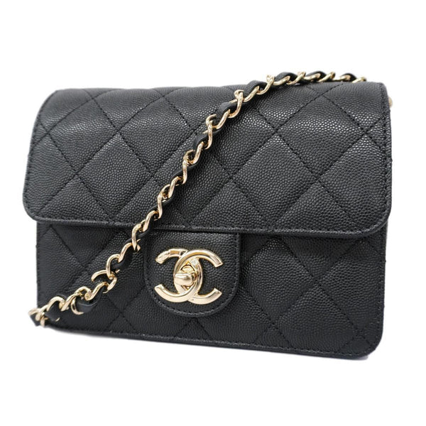 Chanel Chanel Matelassé Cuir Noir Black leather medium - image 1