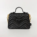 Gucci GG Marmont Top Handle Bag Leather Mini - image 3