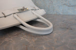 Hermes Birkin Handbag White Clemence with Gold Hardware 30 - image 16