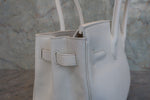 Hermes Birkin Handbag White Clemence with Gold Hardware 30 - image 6