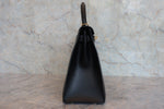 Hermes Kelly Handbag Black Box Calf with Gold Hardware 28 - image 8