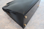 Hermes Kelly Handbag Black Box Calf with Gold Hardware 28 - image 15