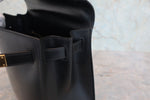 Hermes Kelly Handbag Black Box Calf with Gold Hardware 28 - image 7