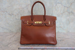Hermes Birkin Handbag Brown Veau Grain Lisse with Gold Hardware 30 - image 3