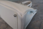 Hermes Birkin Handbag White Epsom with Palladium Hardware 30 - image 11