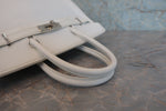 Hermes Birkin Handbag White Epsom with Palladium Hardware 30 - image 15